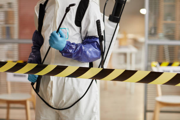 Professional Biohazard Cleanup technician working in Long Branch, VA